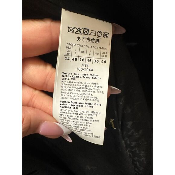 MAX MARA 101801 Icon Coat - Black Size US 14 $4,490 - Picture 8 of 8